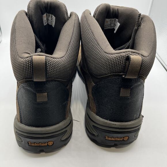 Timberland Hiking Boots Mens Size 14 Dark Brown Leather Waterproof Ledge Mid main image 5